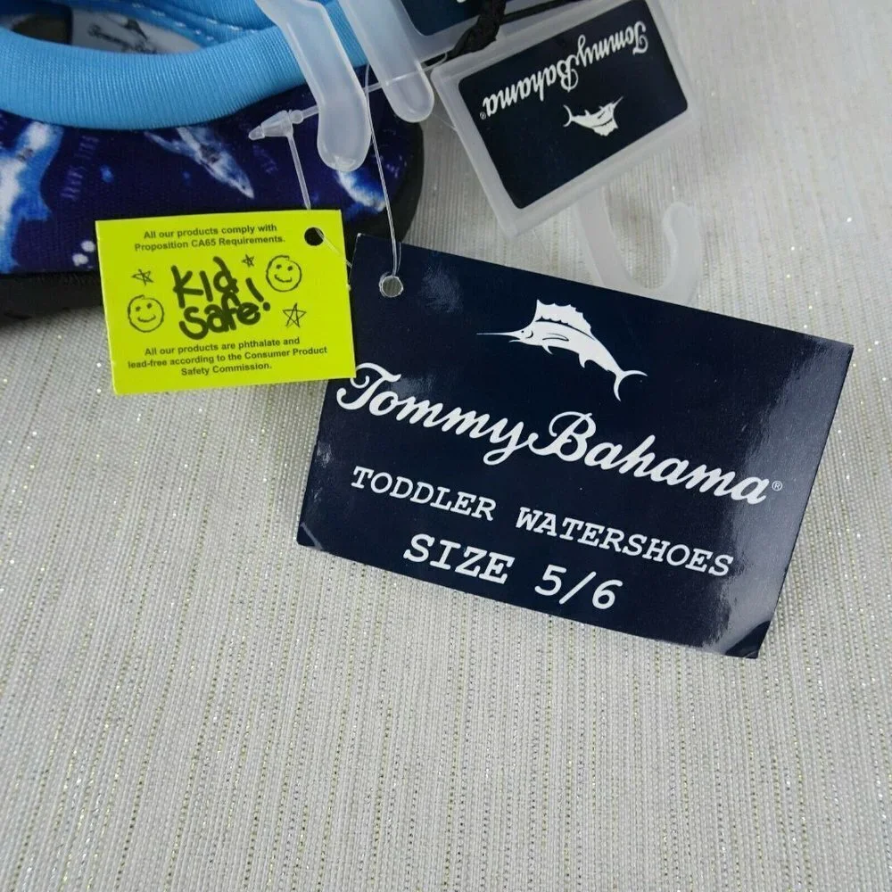 💰3/$25 New Tommy Bahama Water Shoes Swim Toddler 5/6 UPF 50+